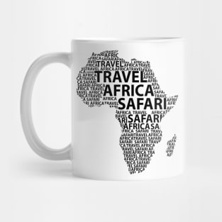 Creative map of Africa Mug